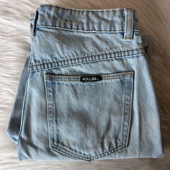 Rolla's High-Rise Straight Jeans Light Wash in Size 27 - Picture 10 of 11